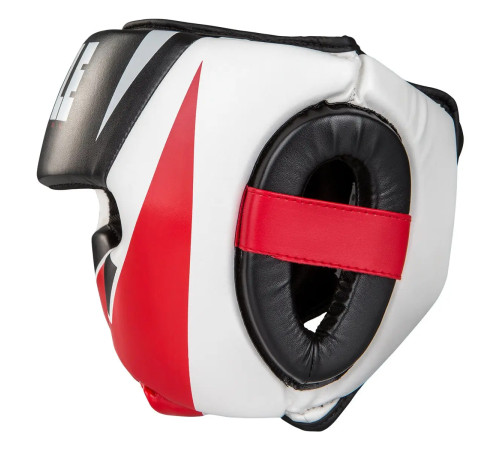 Шолом боксерський з капою TITLE MMA Command розмір M, біло-червоний