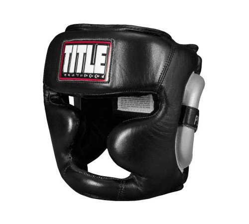 Шолом боксерський з капою TITLE Platinum Premier Full 2.0 розмір M, чорний