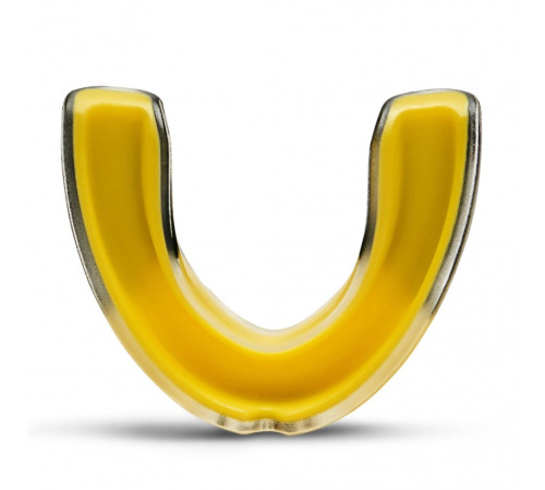 Капа боксерська Leone Top, чорно-жовта