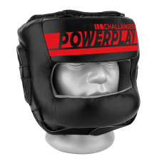 Шолом боксерський закритий PowerPlay 3067 Challanger розмір XL, чорно-червоний