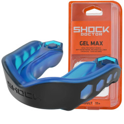 Капа боксерська дитяча Shock Doctor Gel Max до 10 років чорно-синя
