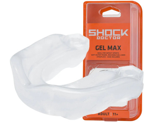 Капа боксерська доросла Shock Doctor Gel Max від 11 років прозора