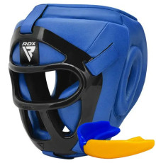Шолом боксерський з капою RDX T1 Grill розмір XL, синій