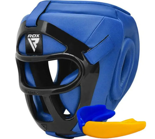 Шолом боксерський з капою RDX T1 Grill розмір XL, синій