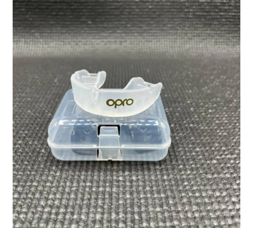 Капа боксерська дитяча OPRO Gold до 10 років прозора