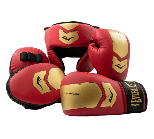 Комплект для боксу дитячі Everlast PROSPECT 2 BOXING KIT, червоно-золотий