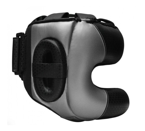 Шолом боксерський з бампером RDX L2 Mark Pro M, чорно-сірий