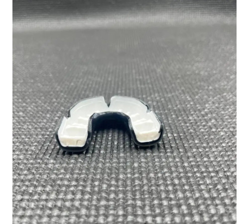 Капа боксерська доросла OPRO Instant Custom-Fit UFC від 11 років чорно-срібляста