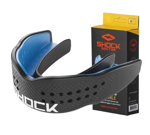 Капа боксерська доросла Shock Doctor SuperFit від 11 років чорна