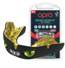 Капа боксерська доросла OPRO Instant Eyes від 11 років чорно-зелена