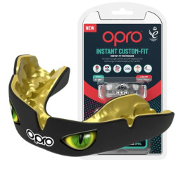 Капа боксерська доросла OPRO Instant Eyes від 11 років чорно-зелена