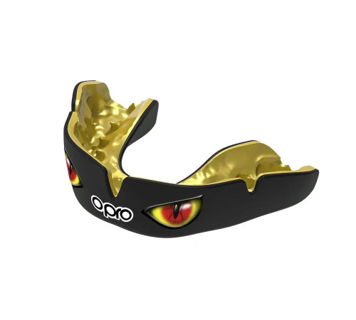 Капа боксерська доросла OPRO Instant Eyes від 11 років чорно-червона