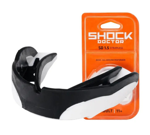Капа боксерська доросла Shock Doctor V1.5 від 11 років біла