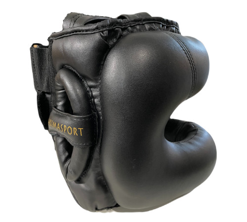 Шолом боксерський із захистом носа Yakimasport PRO BLACK, розмір М