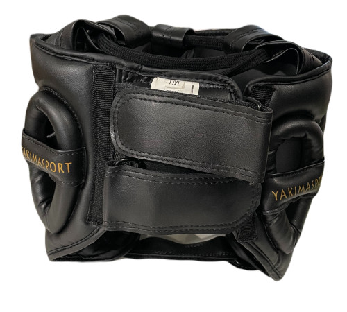 Шолом боксерський із захистом носа Yakimasport PRO BLACK, розмір М