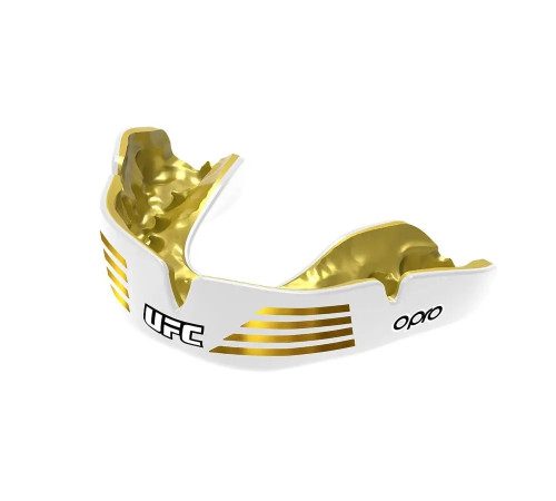 Капа боксерська доросла OPRO Instant UFC Strike від 11 років золотиста