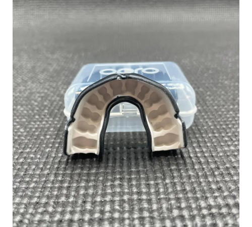 Капа боксерська доросла OPRO Instant від 11 років чорно-біла