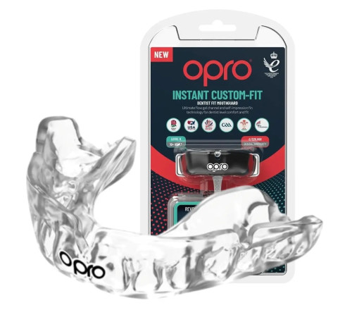 Капа боксерська доросла OPRO Instant від 11 років прозора