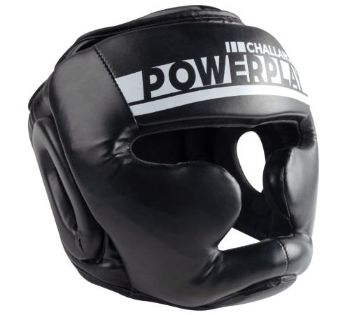 Шолом боксерський закритий PowerPlay 3048 розмір XL, чорно-білий
