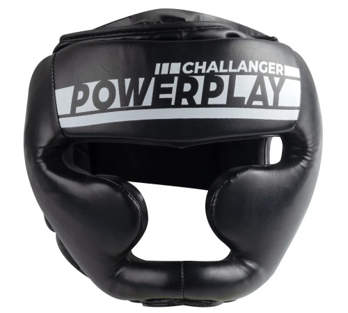 Шолом боксерський закритий PowerPlay 3048 розмір S, чорно-білий