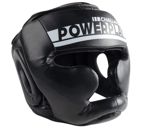 Шолом боксерський закритий PowerPlay 3048 розмір S, чорно-білий