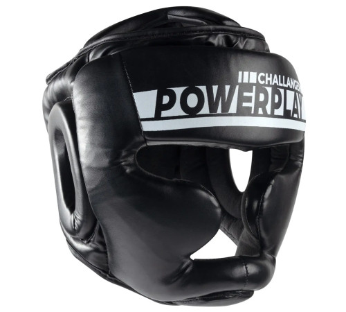 Шолом боксерський закритий PowerPlay 3048 розмір S, чорно-білий