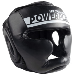 Шолом боксерський закритий PowerPlay 3048 розмір M, чорно-білий