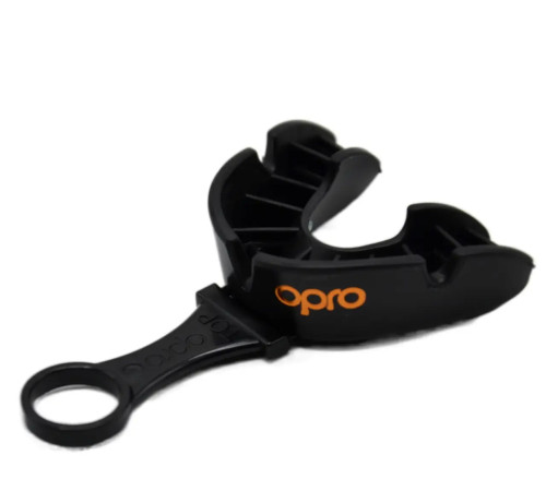 Капа боксерська доросла OPRO Bronze від 10 років чорна