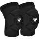 Наколінники спортивні RDX Hosiery Knee Foam K5 L, чорно-білі