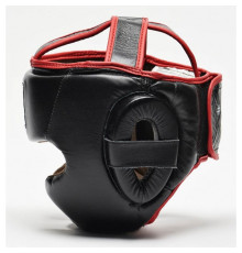 Шолом боксерський Leone Full Cover L, чорно-червоний
