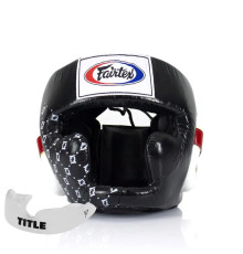 Шолом боксерський закритий Fairtex HG10 розмір M, чорний