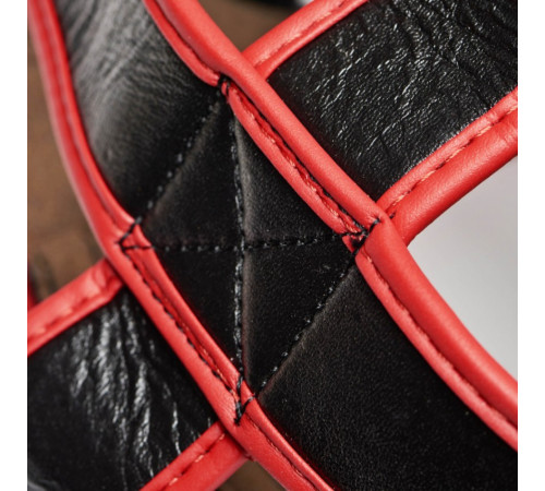 Шолом боксерський Leone Full Cover M, чорно-червона