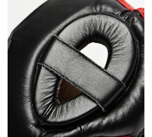 Шолом боксерський Leone Full Cover M, чорно-червона