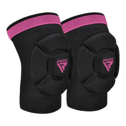 Наколінники спортивні RDX HOSIERY KNEE FOAM K5 M, чорно-рожеві