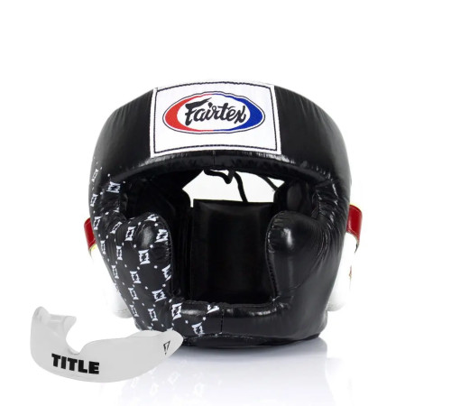 Шолом боксерський закритий Fairtex HG10 розмір L, чорний