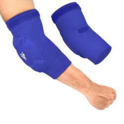 Налокітники спортивні RDX Hosiery Elbow Foam XL, сині