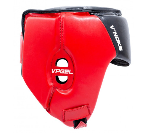 Шолом боксерський VNoks Lotta S/M, чорно-червоний