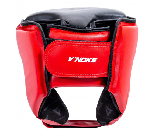 Шолом боксерський VNoks Lotta S/M, чорно-червоний
