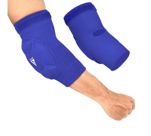 Налокітники спортивні RDX Hosiery Elbow Foam M, сині