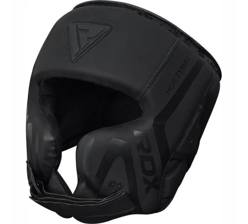 Шолом боксерський з капою RDX T15 Noir Cheek Protector розмір XL, чорний