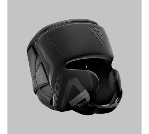 Шолом боксерський з капою RDX T15 Noir Cheek Protector розмір XL, чорний