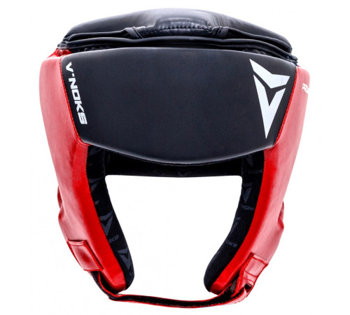 Шолом боксерський VNoks Lotta L/XL, чорно-червоний