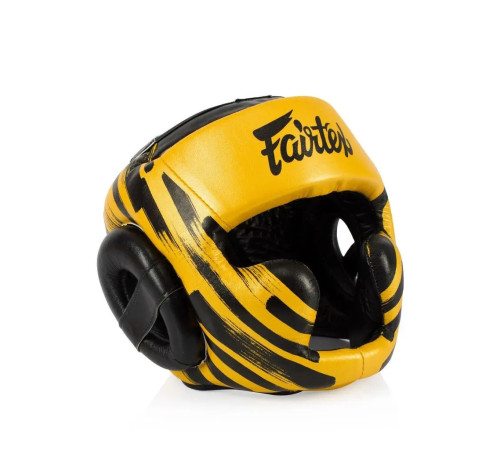 Шолом боксерський закритий Fairtex HG16 розмір M, жовтий