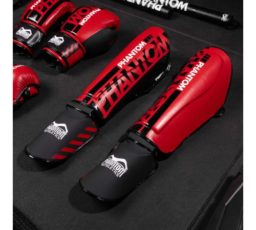 Захист гомілки та стопи Phantom APEX Striking S/M, червоний