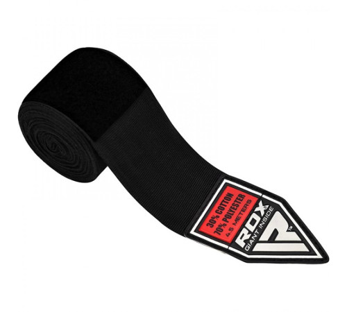 Бинти для боксу RDX Fibra 4.5 м, чорні