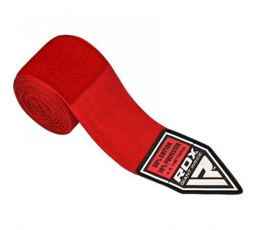 Бинти для боксу RDX Fibra 4.5 м, червоні