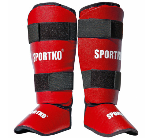 Захист для гомілок SportKO 331 - червоний/S Захист для гомілок SportKO 331 - червоний/S