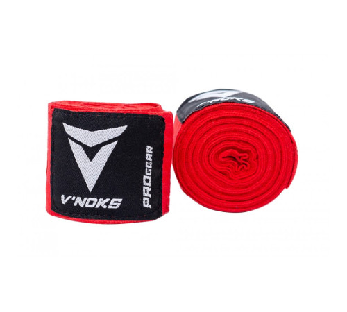 Бинти для боксу VNoks 4,5 м, червоні