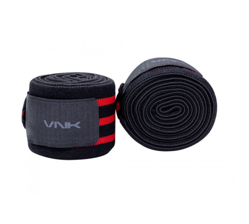 Бинти для присідань VNK 2м, чорно-червоні