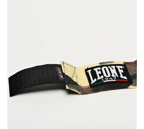 Бинти для боксу Leone AB705 3,5 м, зелений камуфляж